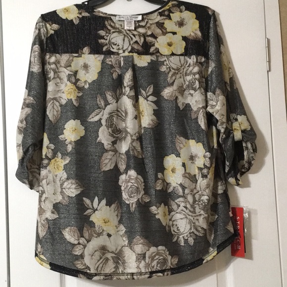 New With Tags Stretch Shimmering Plus Size 1X Top - Picture 11 of 14